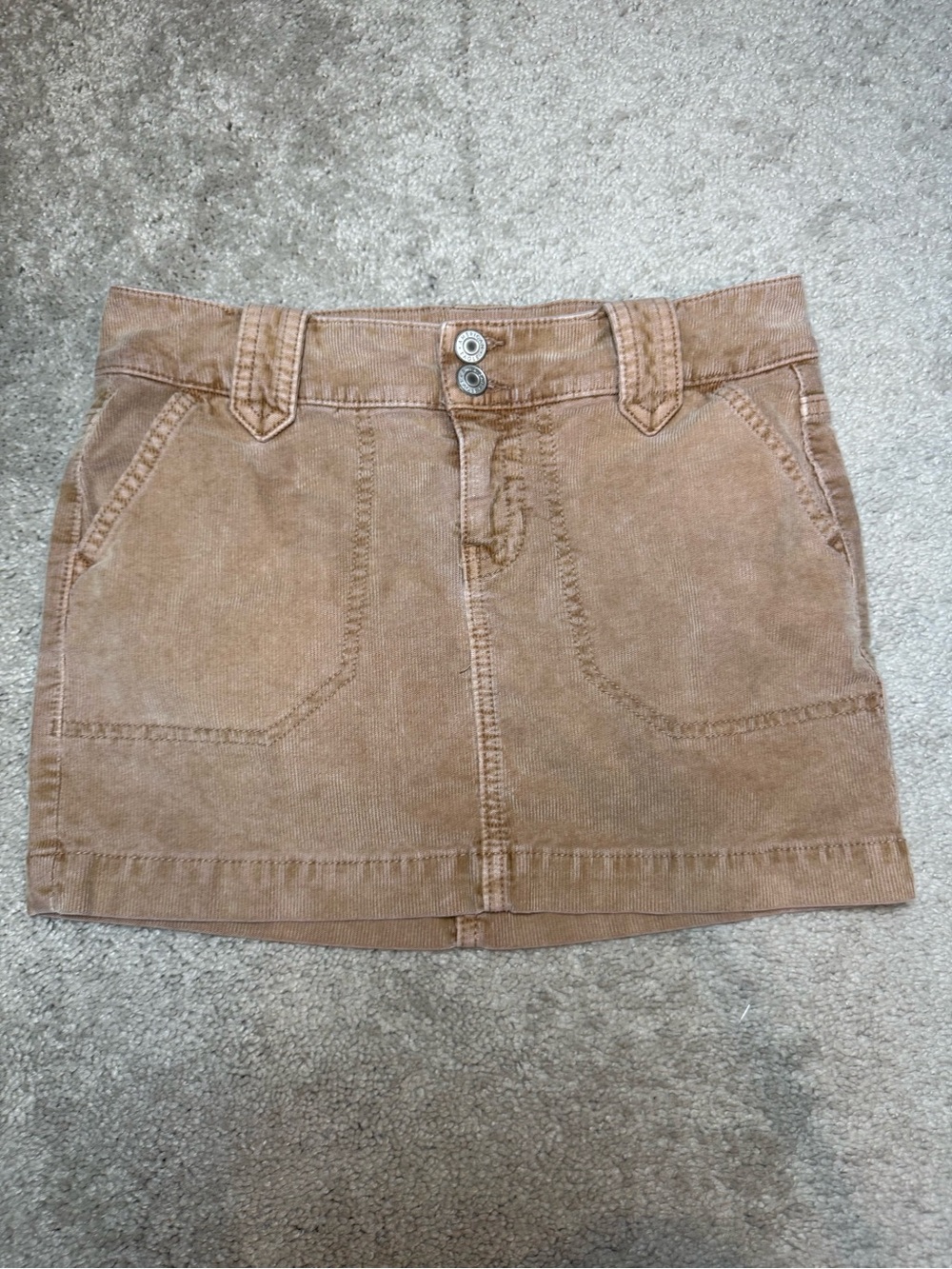 American Eagle Outfitters Brown Corduroy Mini Skirt